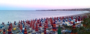 Veduta della Spiaggia al tramonto